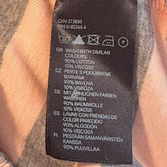 Bundle Set H&M Size8 |$150 NWOT Orange Striped Pullover+Black Faux Leather Pants - Picture 11 of 16